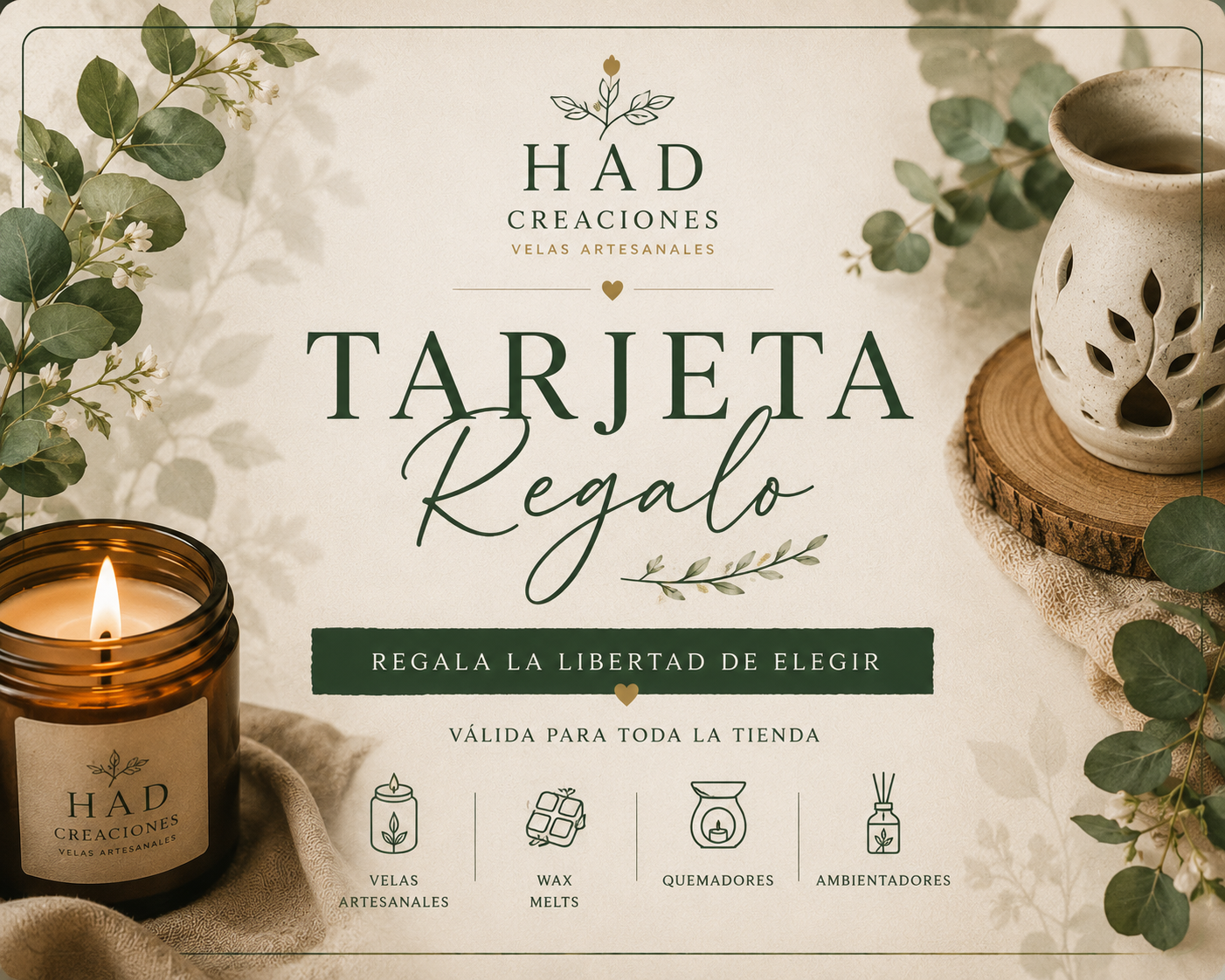 Tarjeta regalo Had Creaciones