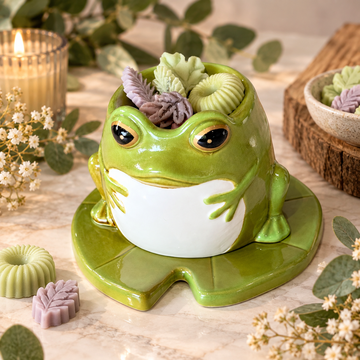 Quemador de Sapo en nenúfar