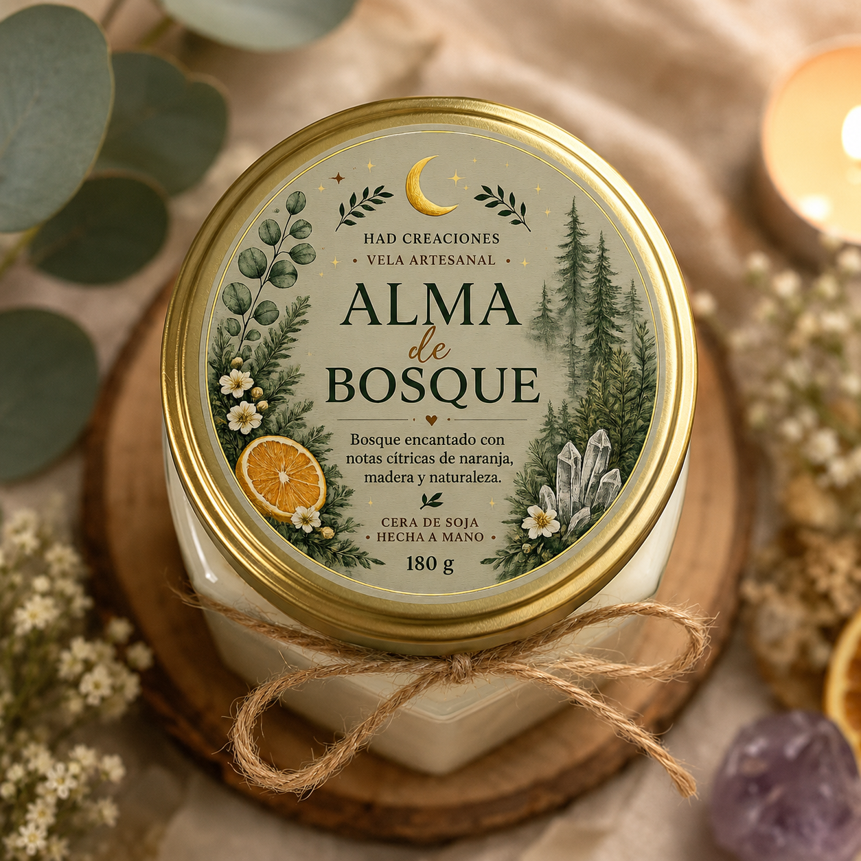 Alma de Bosque | Vela Artesanal