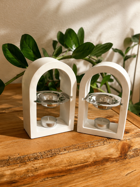 Quemador de esencias y wax melts hecho a mano - ARCO AURA