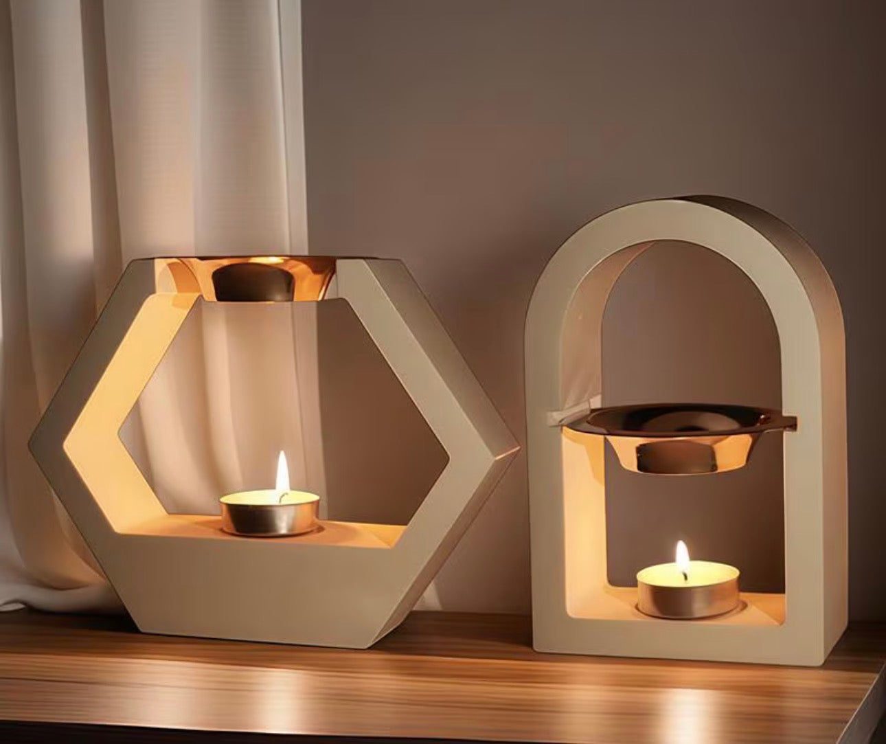 Platillo extra para quemador de esencias (modelo hexágono y arco)